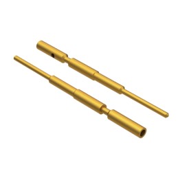 10 pcs : 56-00032 - CONTACT PIN M12 CRIMP GOLD