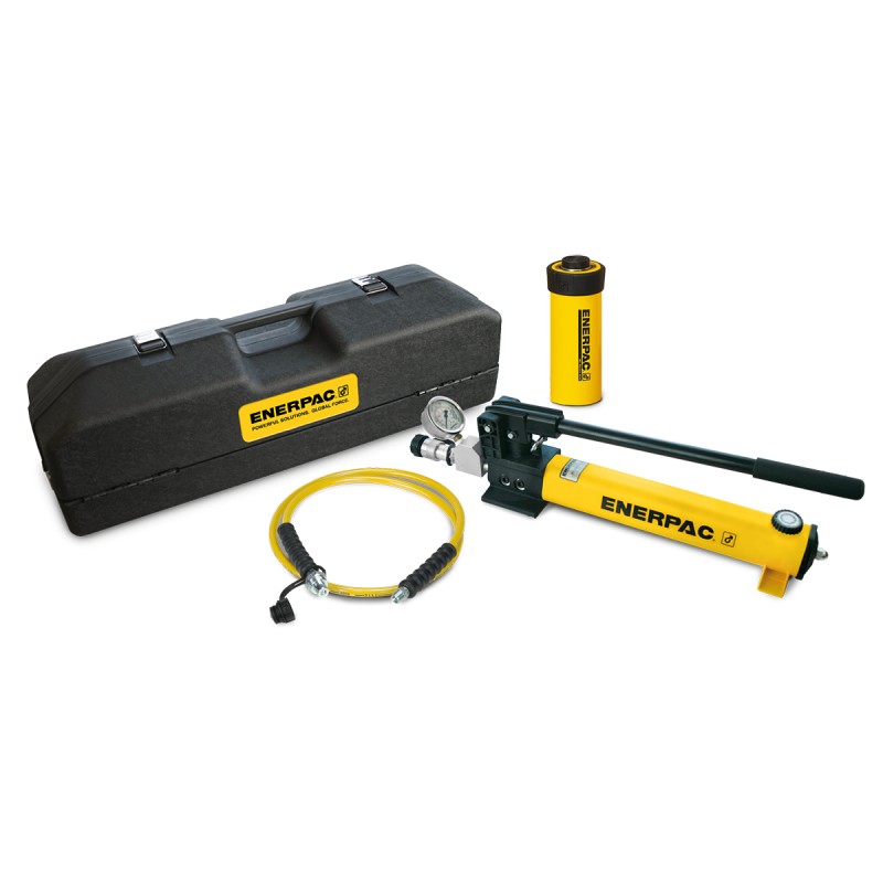 1 pcs - Enerpac Single, Portable Low Height Hydraulic Cylinder, SRS500PGH, 45t, 16mm stroke