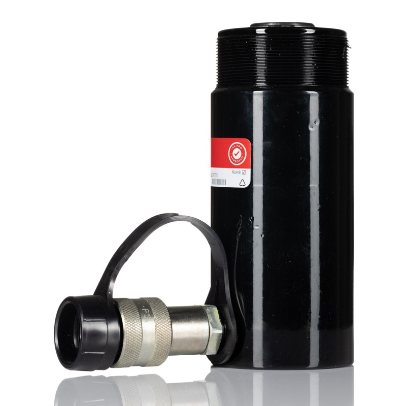1 pcs - RS PRO Single, Portable Hollow Plunger Hydraulic Cylinders, 12t, 80mm stroke