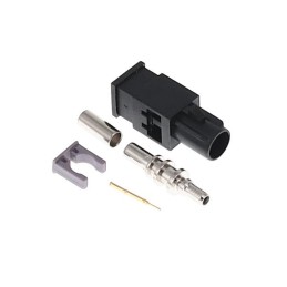 10 pcs : FK0MADK - FAKRA GEN 1 CODE A BLACK MALE PL