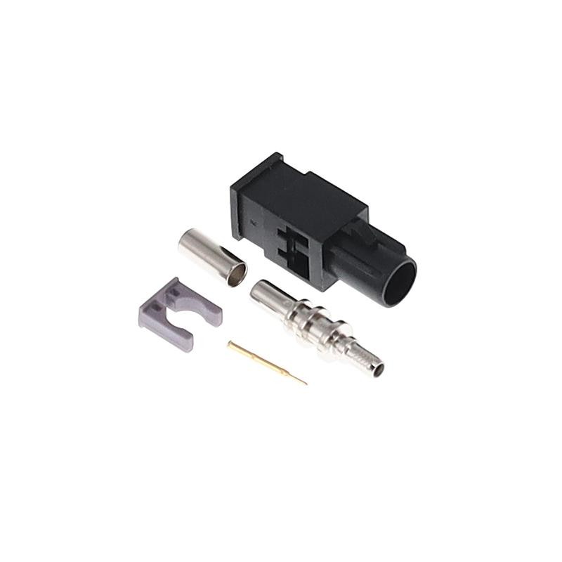 10 pcs : FK0MADK - FAKRA GEN 1 CODE A BLACK MALE PL