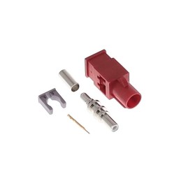 10 pcs : FK0MLDK - FAKRA GEN 1 CODE L CARMINE RED M