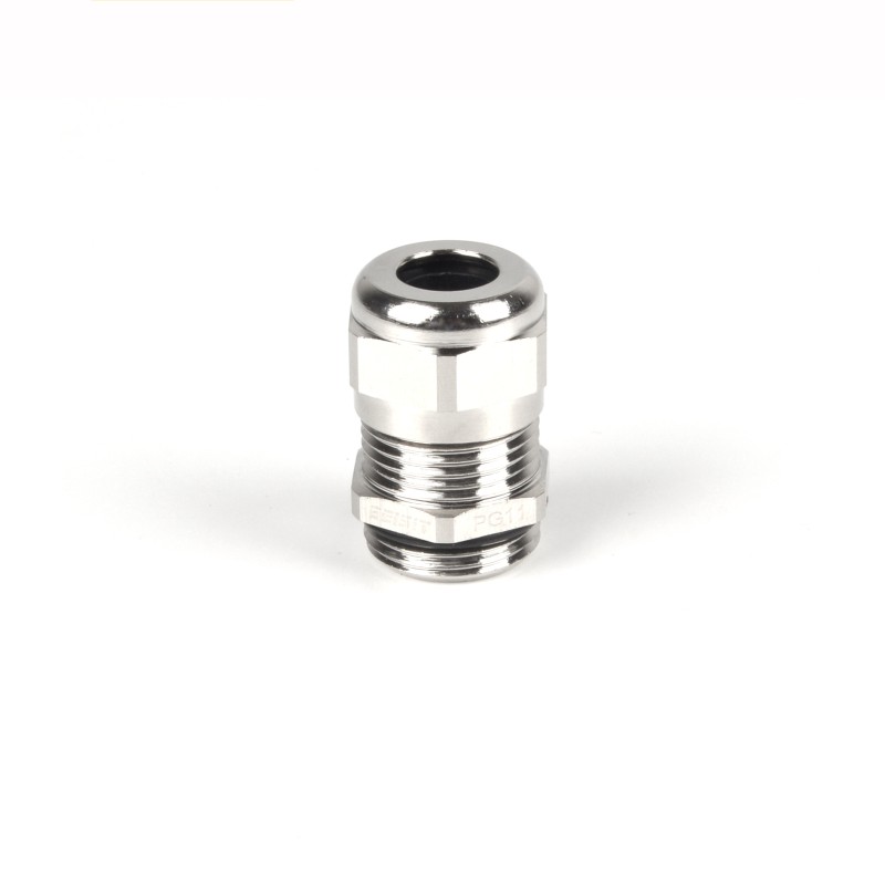 1 pcs - RS PRO Metallic Nickel Plated Brass Cable Gland, M20 Thread, 6mm Min, 12mm Max, IP68