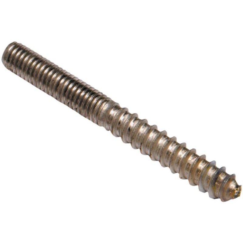 100 pcs - RS PRO Steel Hanger Bolt, 8/32 x 1 1/2