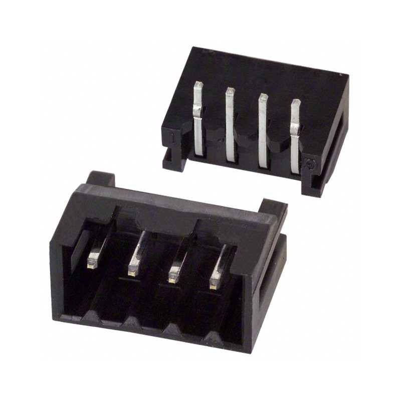 10 pcs : DF3A-4P-2DS - CONN HEADER R/A 4POS 2MM