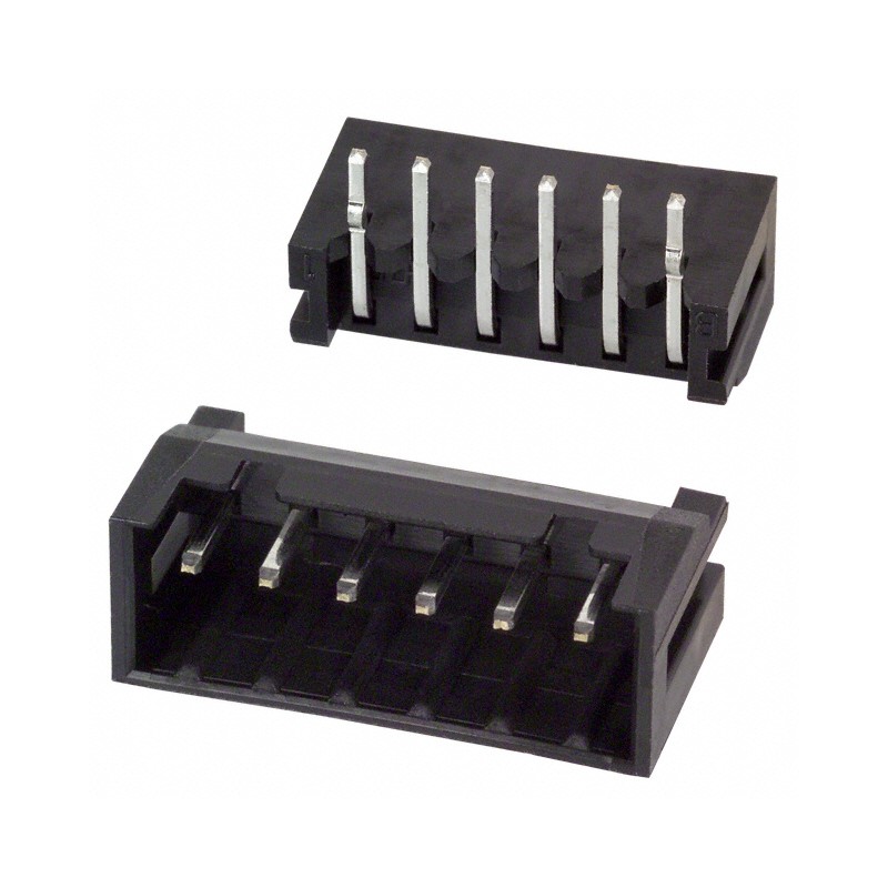 10 pcs : DF3A-6P-2DS - CONN HEADER R/A 6POS 2MM