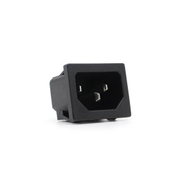 10 pcs : IO-C14PP-48 - IEC C14 PUSH ON PANEL MOUNT W. 4