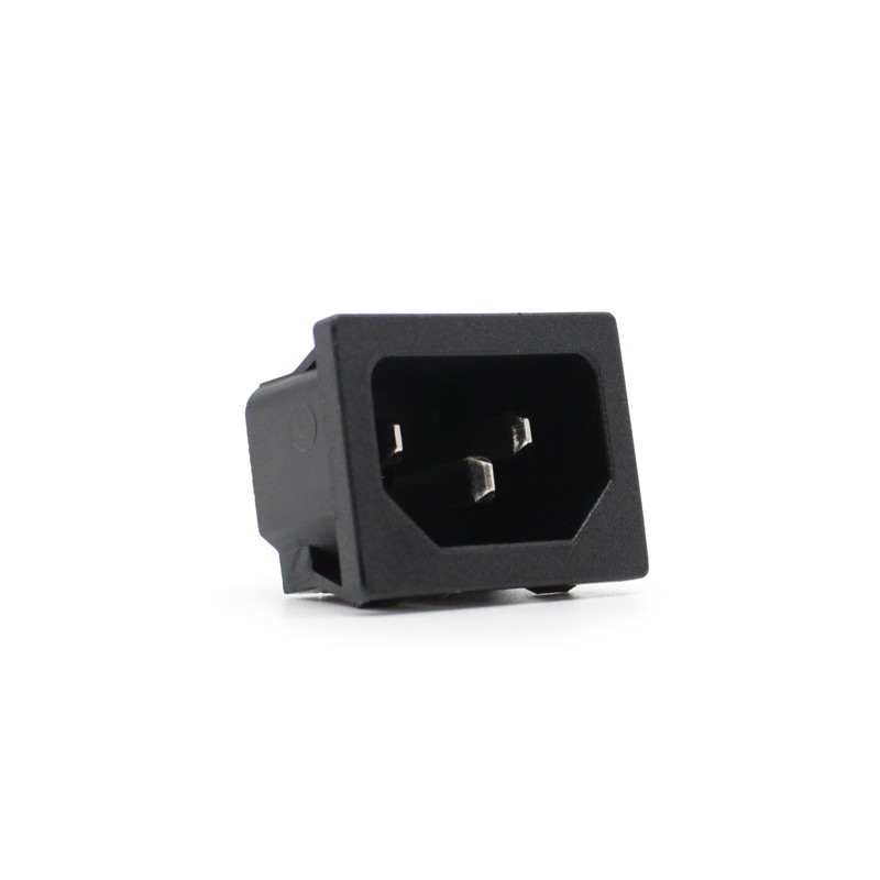 10 pcs : IO-C14PP-48 - IEC C14 PUSH ON PANEL MOUNT W. 4