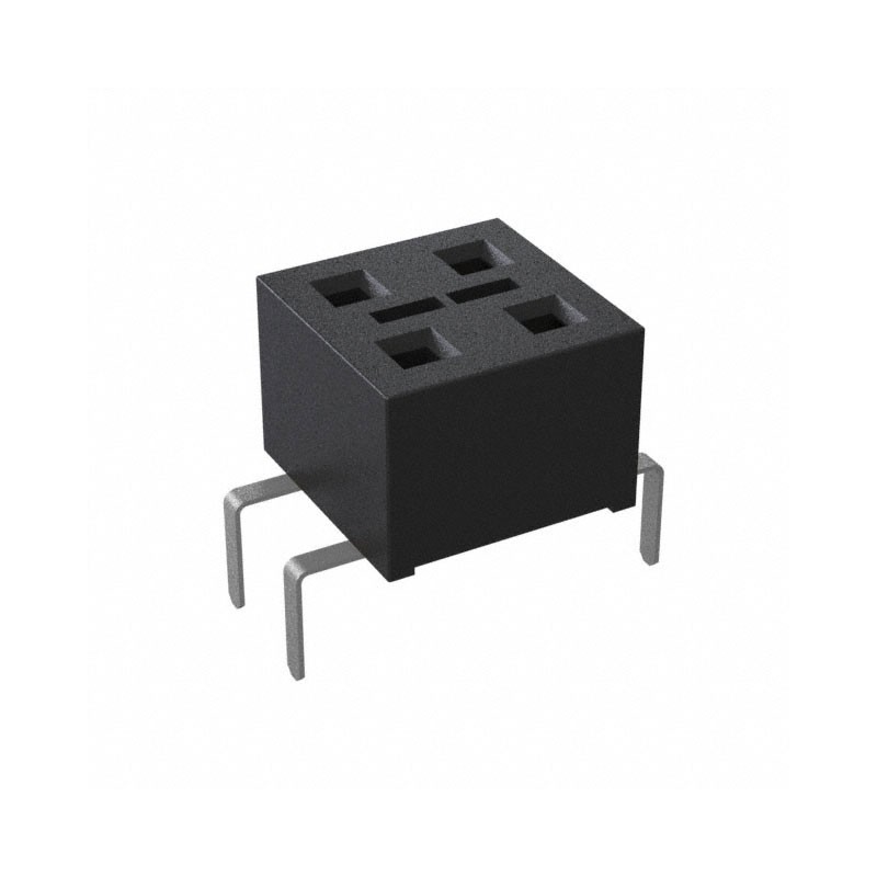 10 pcs : HLE-102-02-F-DV-PE - CONN RCPT 4POS 0.1 GOLD PCB