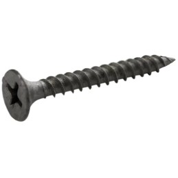 100 pcs - RS PRO Black Steel Self Drilling Screw x 2 1/4in Long