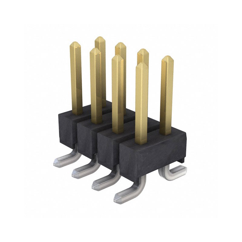 10 pcs : M20-8760442 - CONN HEADER SMD 8POS 2.54MM