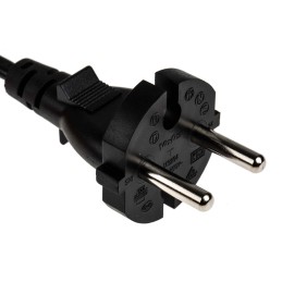 1 pcs - RS PRO IEC C7 Socket to CEE 7/17 Plug Power Cord, 2m
