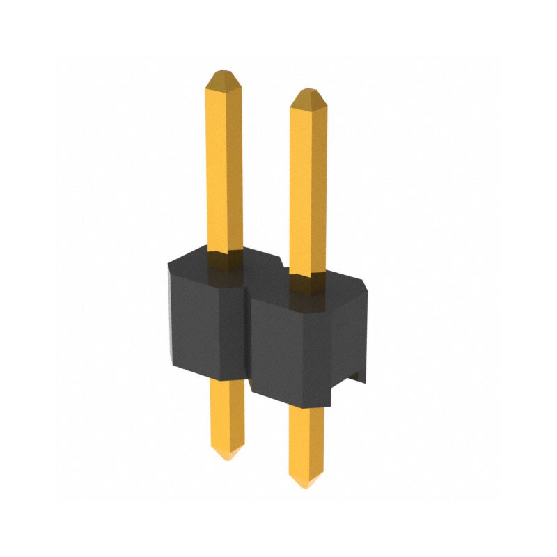 10 pcs : PRPC002SAAN-RC - CONN HEADER VERT 2POS 2.54MM