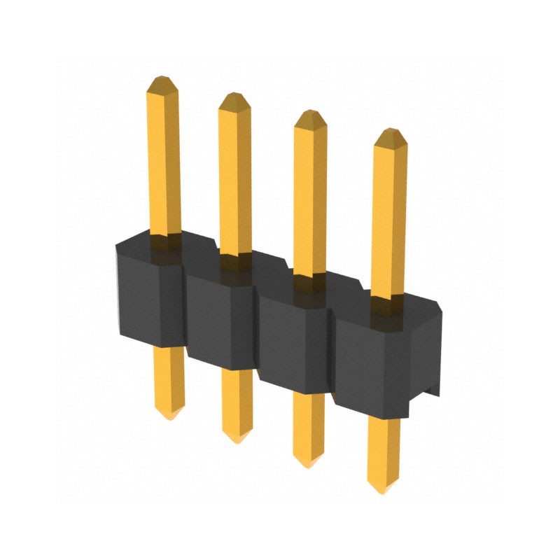 10 pcs : PRPC004SAAN-RC - CONN HEADER VERT 4POS 2.54MM