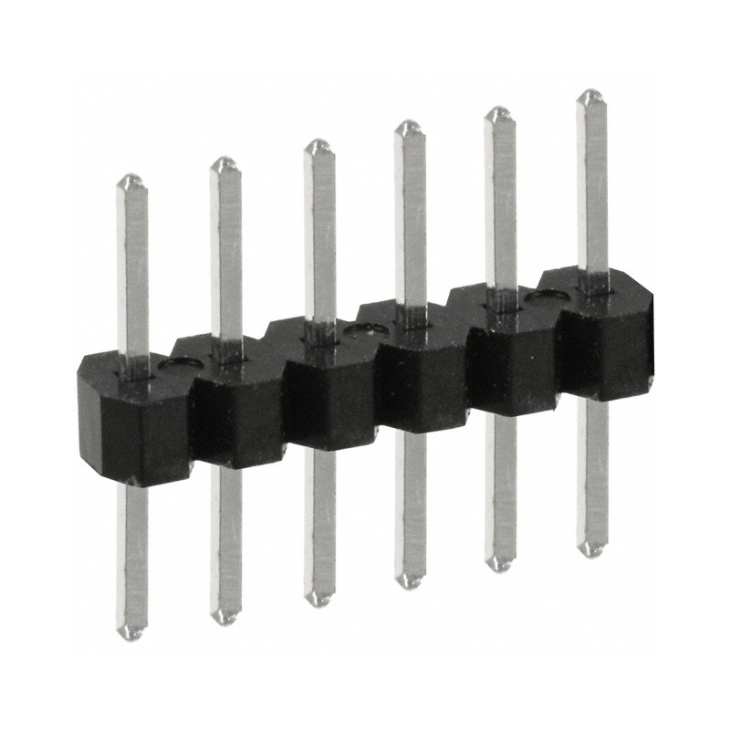 10 pcs : PEC06SABN - CONN HEADER VERT 6POS 2.54MM