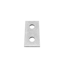 5 pcs - Hot Dipped Galvanised Rectangular Bracket 2 Hole, 14mm Holes, 40 x 84 x 5mm