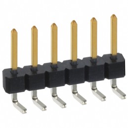 10 pcs : PBC06SBAN - CONN HEADER R/A 6POS 2.54MM