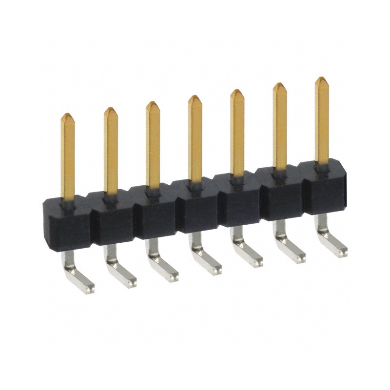 10 pcs : PBC07SBAN - CONN HEADER R/A 7POS 2.54MM
