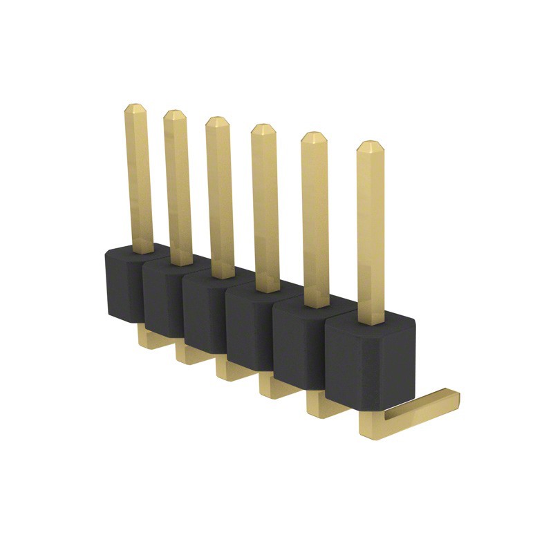 10 pcs : PRPC006SBAN-M71RC - CONN HEADER R/A 6POS 2.54MM