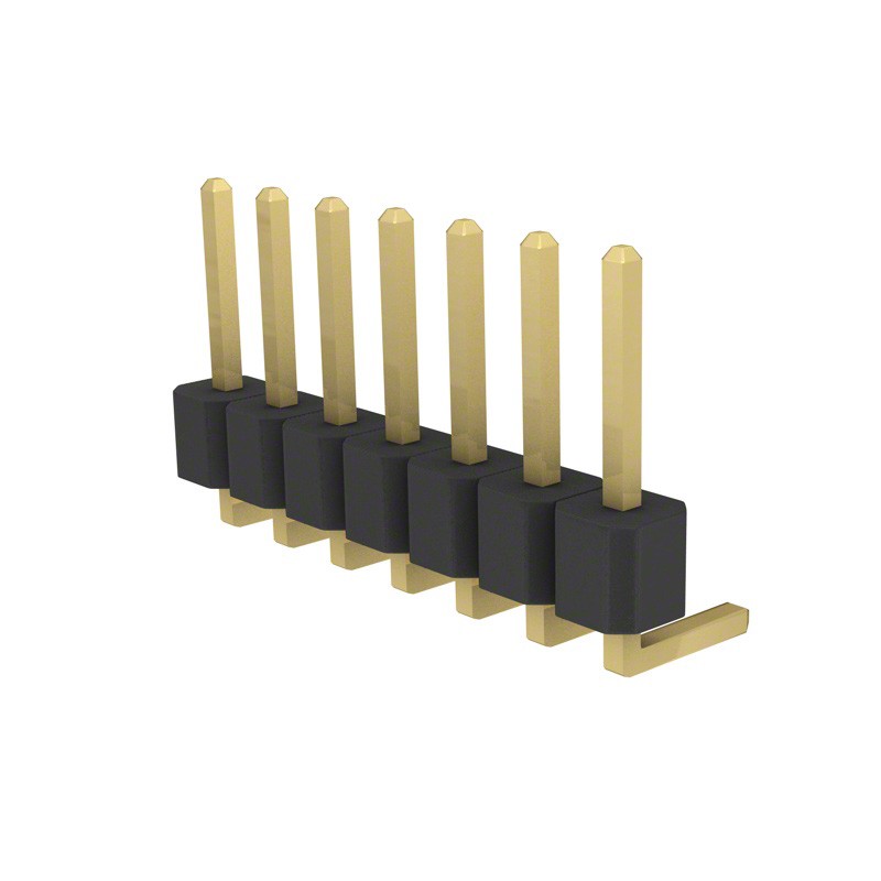 10 pcs : PRPC007SBAN-M71RC - CONN HEADER R/A 7POS 2.54MM