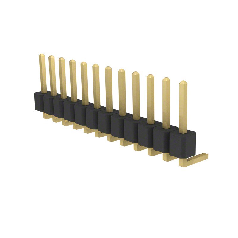 10 pcs : PRPC012SBAN-M71RC - CONN HEADER R/A 12POS 2.54MM