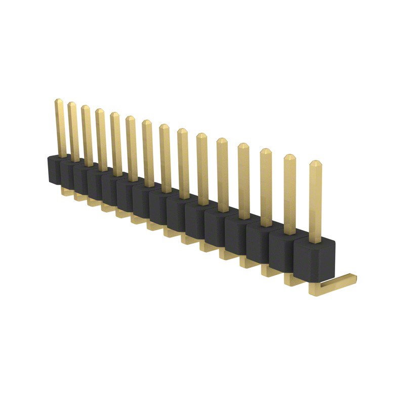 10 pcs : PRPC015SBAN-M71RC - CONN HEADER R/A 15POS 2.54MM