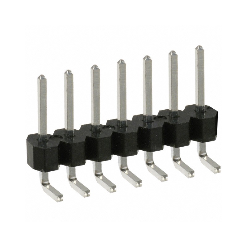 10 pcs : PEC07SBAN - CONN HEADER R/A 7POS 2.54MM