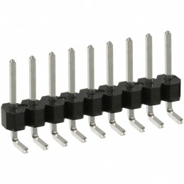 10 pcs : PEC09SBAN - CONN HEADER R/A 9POS 2.54MM