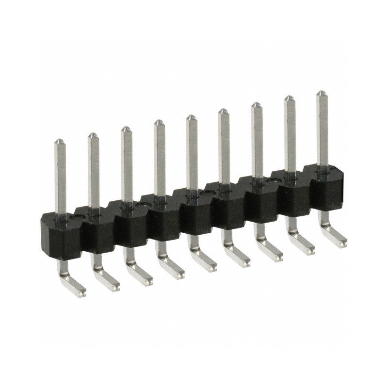 10 pcs : PEC09SBAN - CONN HEADER R/A 9POS 2.54MM
