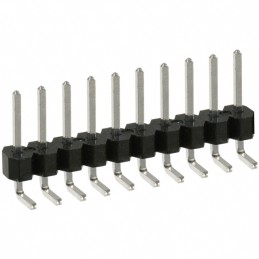 10 pcs : PEC10SBAN - CONN HEADER R/A 10POS 2.54MM