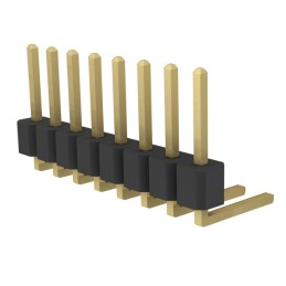 10 pcs : PRPC008SBBN-M71RC - CONN HEADER R/A 8POS 2.54MM