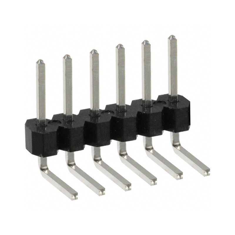 10 pcs : PEC06SBBN - CONN HEADER R/A 6POS 2.54MM