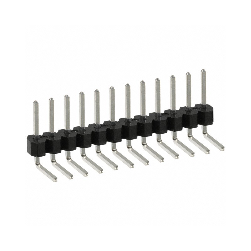 10 pcs : PEC12SBBN - CONN HEADER R/A 12POS 2.54MM
