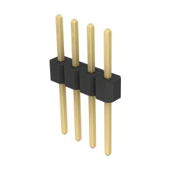 10 pcs : PRPC004SACN-RC - CONN HEADER VERT 4POS 2.54MM