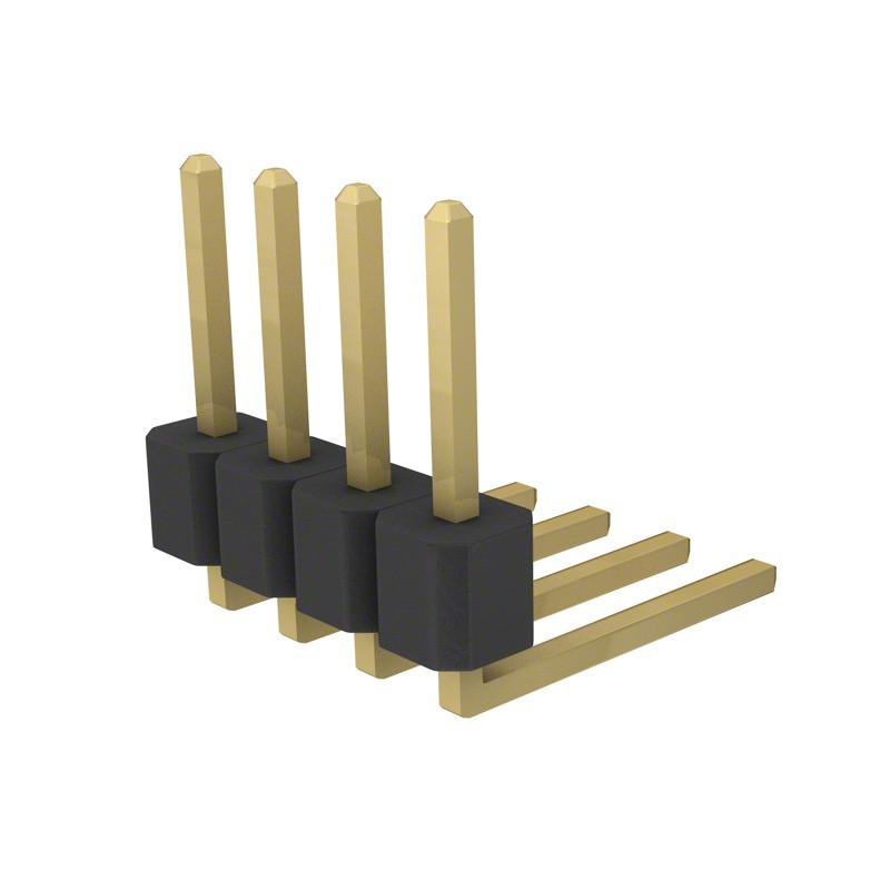 10 pcs : PRPC004SBCN-M71RC - CONN HEADER R/A 4POS 2.54MM