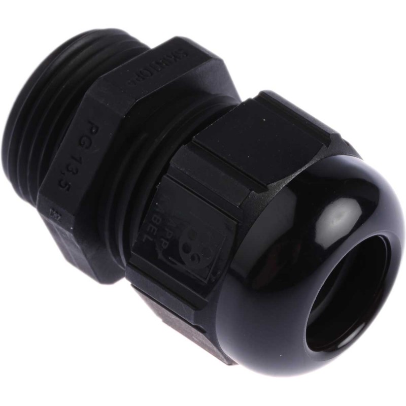 5 pcs - Lapp SKINTOP Series Black Polyamide Cable Gland, PG13.5 Thread, 6mm Min, 12mm Max, IP68