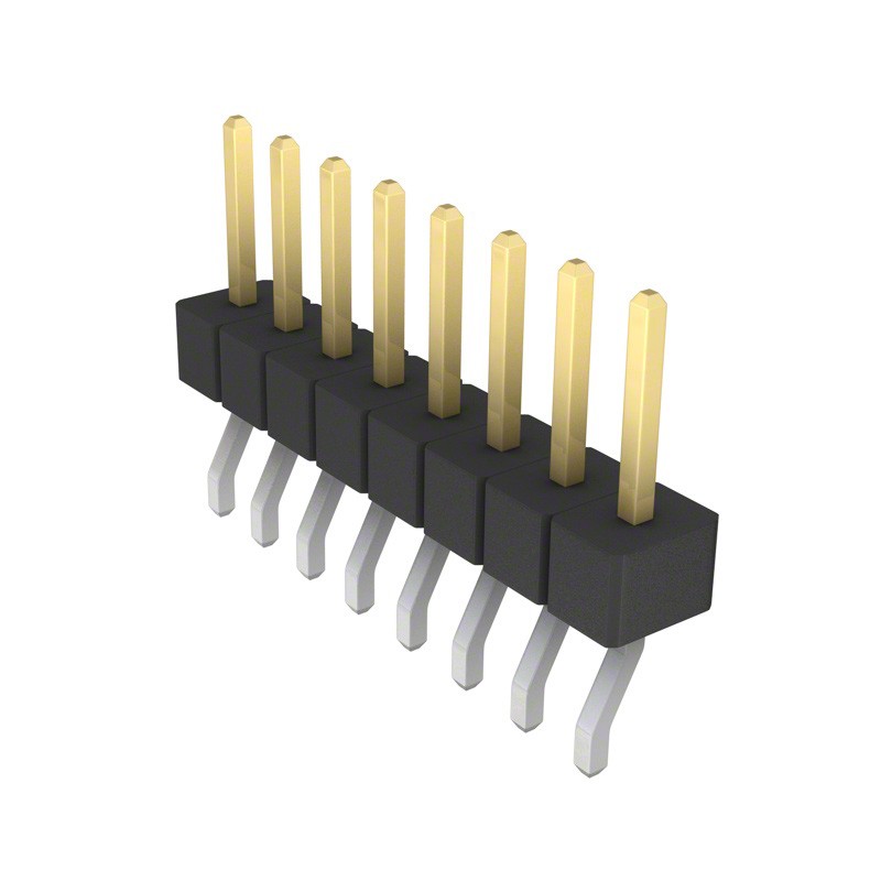 10 pcs : GBC08SBSN-M89 - CONN HEADER SMD R/A 8POS 2.54MM