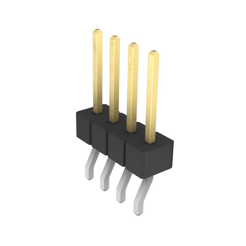 10 pcs : GBC04SGSN-M89 - CONN HEADER SMD R/A 4POS 2.54MM