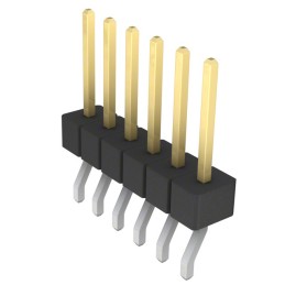 10 pcs : GBC06SGSN-M89 - CONN HEADER SMD R/A 6POS 2.54MM