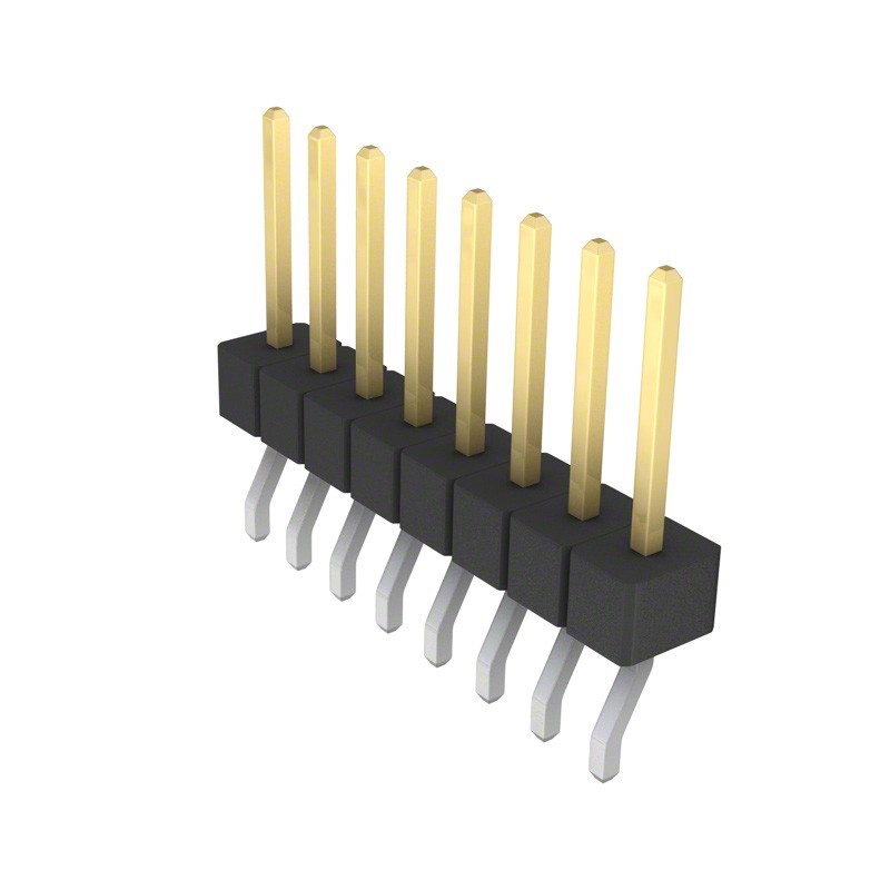 10 pcs : GBC08SGSN-M89 - CONN HEADER SMD R/A 8POS 2.54MM