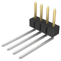 10 pcs : PBC04SBEN - CONN HEADER R/A 4POS 2.54MM