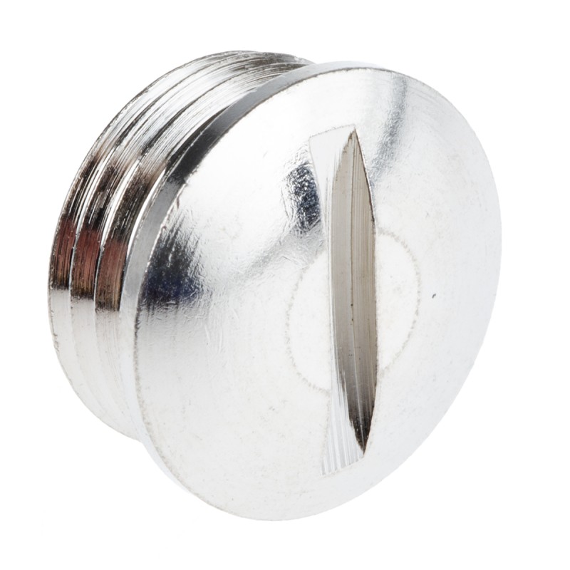 5 pcs - Lapp Blanking Plug, PG9, Nickel Plated Brass, 17mm Diameter, Threaded