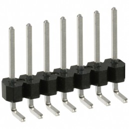 10 pcs : PEC07SGAN - CONN HEADER R/A 7POS 2.54MM
