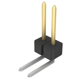 10 pcs : PBC02SGBN - CONN HEADER R/A 2POS 2.54MM