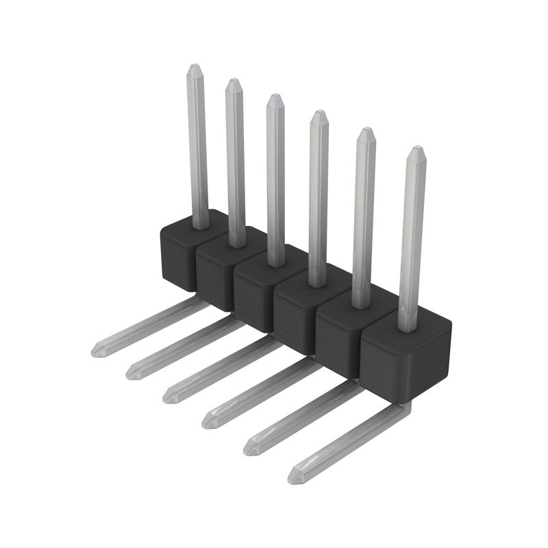 10 pcs : PEC06SGBN - CONN HEADER R/A 6POS 2.54MM