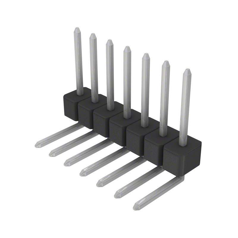 10 pcs : PEC07SGBN - CONN HEADER R/A 7POS 2.54MM