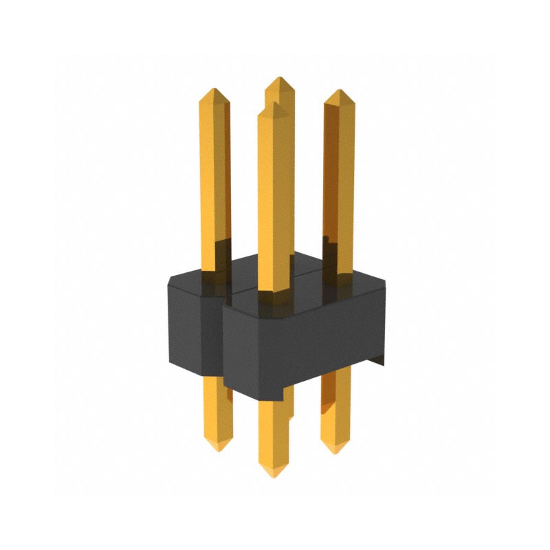 10 pcs : PRPC002DAAN-RC - CONN HEADER VERT 4POS 2.54MM