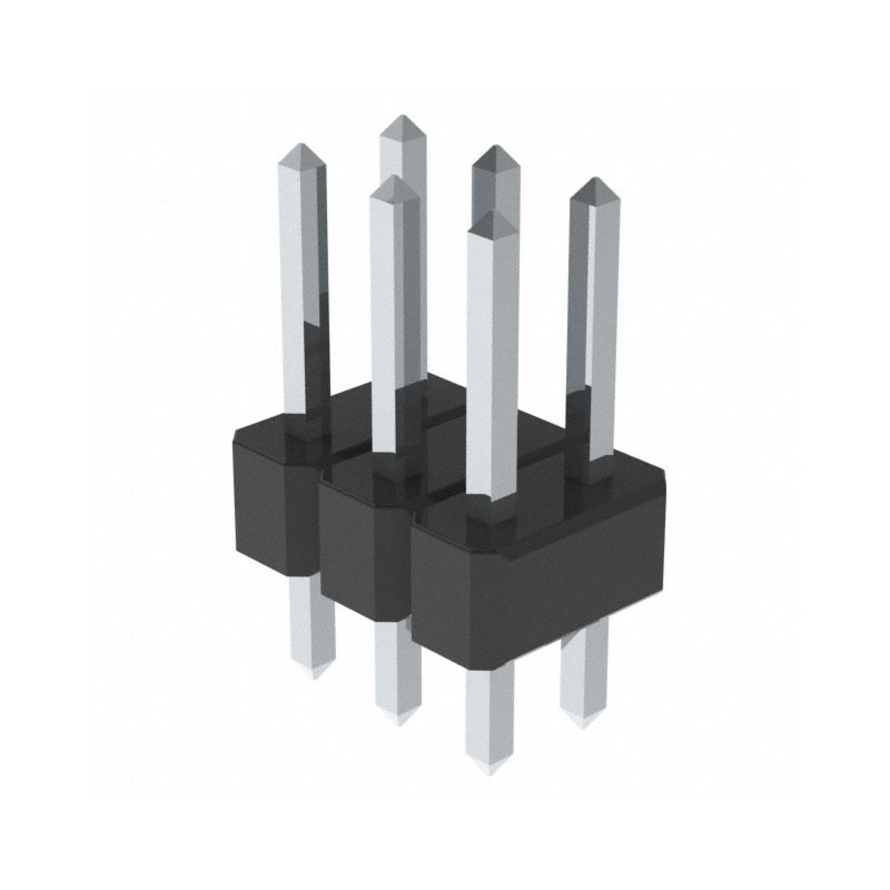 10 pcs : PEC03DAAN - CONN HEADER VERT 6POS 2.54MM