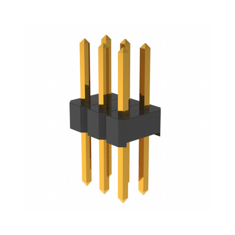 10 pcs : PRPC003DABN-RC - CONN HEADER VERT 6POS 2.54MM