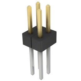 10 pcs : PBC02DACN - CONN HEADER VERT 4POS 2.54MM